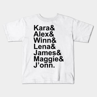 SG Characters Names Kids T-Shirt